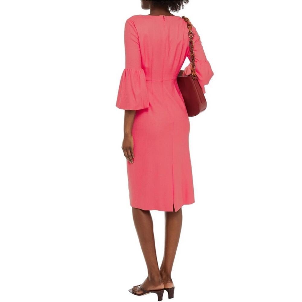 Veronica Beard Amalita Coral Pink Sheath Midi Dress Size 10 - Picture 6 of 15